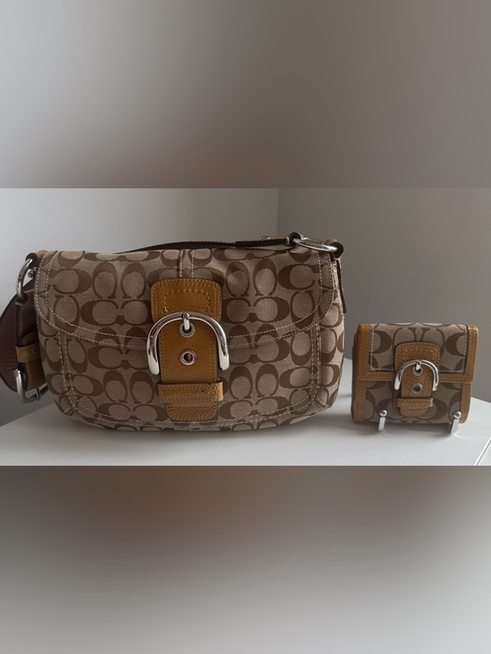 Coach Handbags - SOLD ELSEWHERE-Authentic -Vintage Y2K Coach Soho Signature Bag + Wallet